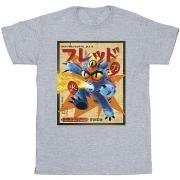 T-shirt enfant Disney Big Hero 6 Baymax Fred Newspaper
