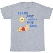 T-shirt Disney Winnie The Pooh Bears Just Wanna Have Sun
