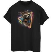 T-shirt Marvel Guardians Of The Galaxy Neon Rocket