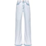 Jeans Pinko Jeans rose large jambe clair