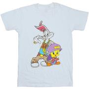 T-shirt Dessins Animés Bugs And Tweety Hip Hop