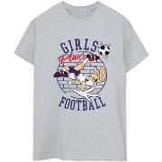 T-shirt Dessins Animés Lola Bunny Girls Play Football