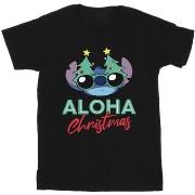 T-shirt enfant Disney Lilo And Stitch Christmas Tree Shades