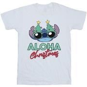 T-shirt enfant Disney Lilo And Stitch Christmas Tree Shades