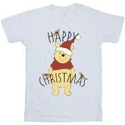 T-shirt Disney Winnie The Pooh Happy Christmas Holly