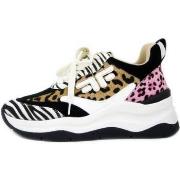 Baskets Fornarina Femme Chaussures, Sneakers, Cuir et Textile-MANILAAN