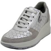 Baskets Imac Femme Chaussures, Sneakers en Cuir, Lacets et Zip - 55574...