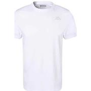 T-shirt Kappa TEE SHIRT CAFERS SLIM BLANC - WHITE/GREY LT - XL