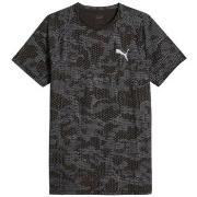 T-shirt Puma TEE SHIRT EVOSTRIPE AOP GRIS - Noir - XS