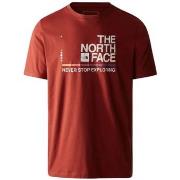 T-shirt The North Face TEE SHIRT FOUNDATION GRAPHIC - BRANDY BROWN - L
