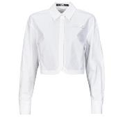Chemise Karl Lagerfeld crop poplin shirt