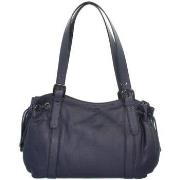 Sac a main Hexagona Sac porte epaule en cuir ref 43158 marine