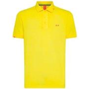 T-shirt Sun68 Polo jaune teint spcial