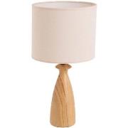 Lampes à poser Unimasa Grande lampe en céramique aspect bois 43 cm