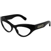 Lunettes de soleil Gucci GG1295O Cadres Optiques, Noir, 53 mm