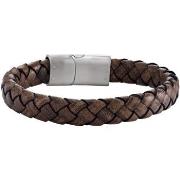 Bracelets Jourdan Bracelet Leto tressé marron