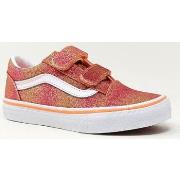 Baskets Vans UY OLD SKOOL V SUNRISE GLITTER BLAN