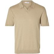T-shirt Selected Polo lin et coton