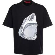 T-shirt Acupuncture T-shirt requin noir