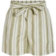 Short Vila Etni Shorts - Egret/Oil Green