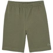 Short Lacoste Short homme Ref 62385 316 Vert kaki