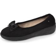 Chaussons Isotoner Chaussons ballerines talon Femme Noir