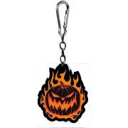 Porte clé Nightmare Before Christmas Flaming Pumpkin