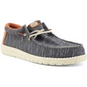 Chaussures HEY DUDE Wally Jersey Sneaker Vela Uomo Charcoal 40169-025
