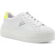Chaussures Guess Sneaker Donna White Yellow FLGAMAELE12