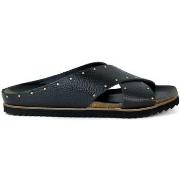 Sandales Take Me SANDALIAS BIO DE PIEL CON TACHUELAS MOR NEGRO