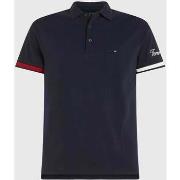 T-shirt Tommy Hilfiger Polo à liserés ajusté marine