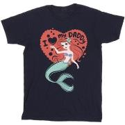 T-shirt enfant Disney The Little Mermaid Love Daddy