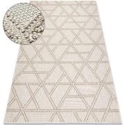 Tapis Rugsx Tapis JERSEY 19241 beige - Losangos, géométrique 140x190 c...