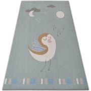 Tapis Rugsx TAPIS d`enfant LOKO Petit Oiseau vert antidérapan 160x220 ...