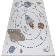 Tapis Rugsx Tapis BONO 8288 Espace, planètes crème / 180x270 cm