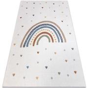 Tapis Rugsx Tapis BONO 8302 Arc-en-ciel, coeurs crème / 160x220 cm