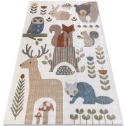 Tapis Rugsx Tapis BONO 8425 Animaux de la forêt 80x150 cm