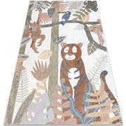 Tapis Rugsx Tapis BONO 8426 Jungle, animaux sauvages crème 80x150 cm