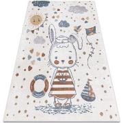 Tapis Rugsx Tapis BONO 8441 Lapin marin crème / 80x150 cm