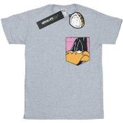 T-shirt enfant Dessins Animés Daffy Duck Face Faux Pocket