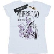 T-shirt Disney The Mandalorian Where I Go