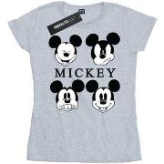T-shirt Disney Mickey Mouse Four Heads