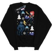 Sweat-shirt enfant Marvel Black Panther And Black Widow Christmas Day