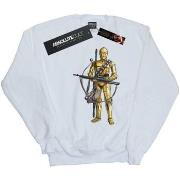Sweat-shirt Star Wars: The Rise Of Skywalker C-3PO Chewbacca Bow Caste...