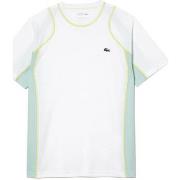 T-shirt Lacoste T-SHIRT HOMME TENNIS EN PIQUÉ INDEMAILLABLE BLANC