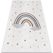 Tapis Rugsx Tapis BONO 724 ARC-EN-CIEL, COEUR crème / 180x270 cm