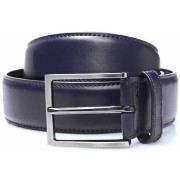 Ceinture Bruce Field Ceinture homme cuir lisse surpiqué ton sur ton