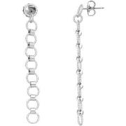 Boucles oreilles Orusbijoux Boucles D'oreilles En Argent Rhodié Diaman...