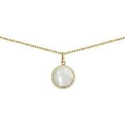 Collier Brillaxis Collier or jaune 18 carats nacre blanche