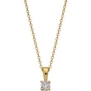 Collier Brillaxis Collier solitaire diamant or jaune